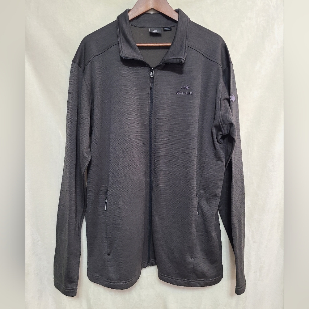 Eider Men's Gray Full Zip Sweatshirt Size 3X
